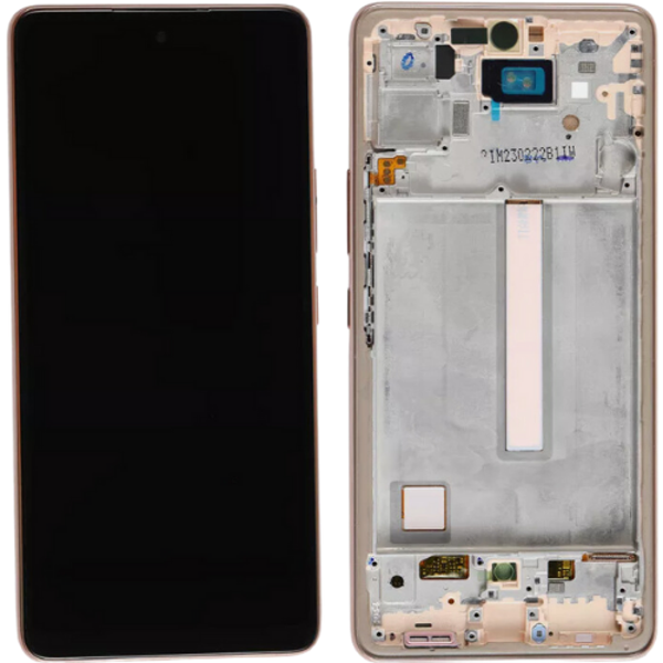 TE Samsung A53 5G A536F Uyumlu A Kalite Çıtalı Lcd Ekran Gold - Image 1