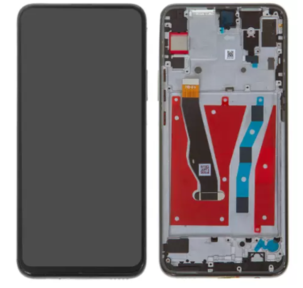 TE Huawei Y9 Prime 2019 Uyumlu Çıtalı Servis Lcd Ekran Dokunmatik Siyah      - Image 1