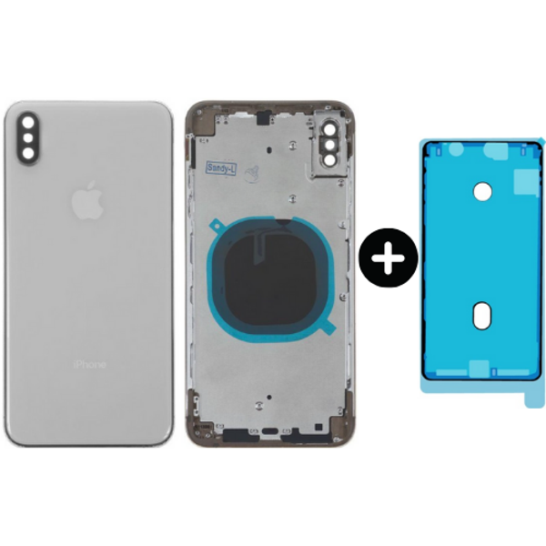  iPhone XS Max Uyumlu Boş Kasa Beyaz + Sıvı Ve Toz Bandı - Image 1
