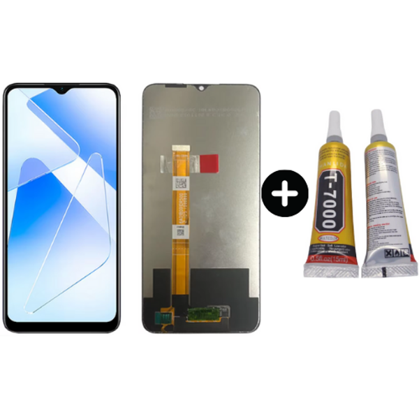 TE Oppo A55 2021 5G A Kalite Lcd Dokunmatik Ekran + B7000 - Image 1