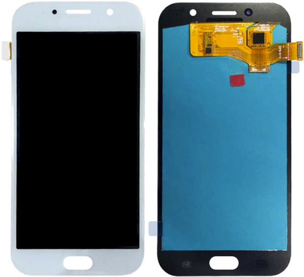TE Samsung A7 2017 A720F Uyumlu OLED Lcd Ekran Beyaz - Image 1