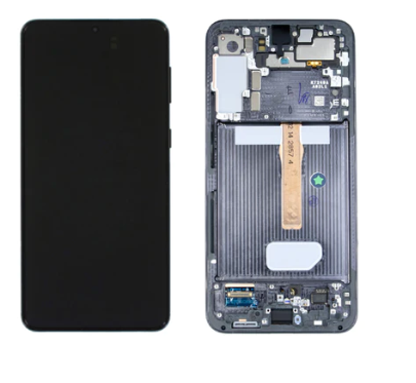 TE Samsung S22 Plus S906 Uyumlu Çıtalı Lcd Ekran Siyah - Image 1