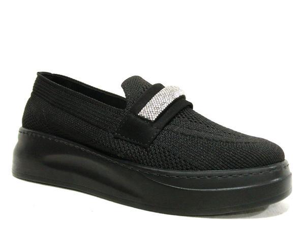 Ventes Siyah Pırlanta Taşlı Comfort Anatomik Ayakkabı - Image 1