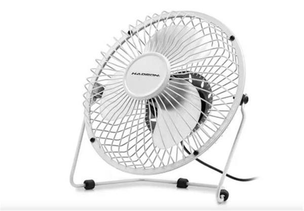 HADRON HDX7252 BEYAZ VANTİLATÖR USB METAL18CM - Image 1