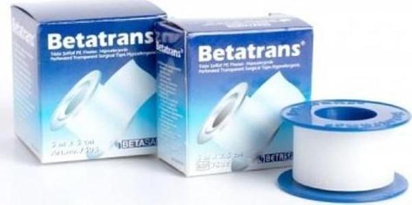 Betatrans Hipoalerjenik Tıbbi Şeffaf Flaster 5M X 2.5Cm - Image 1