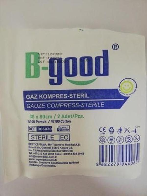 B-Good Steril Gaz Kompres 30Cm X 80Cm 2'Li - Image 1