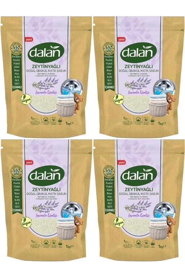 Doğal Granül Sabun Tozu 1kg Doğal Bebekler Için Lavanta Esintisi (4 Lü Set) - Image 1