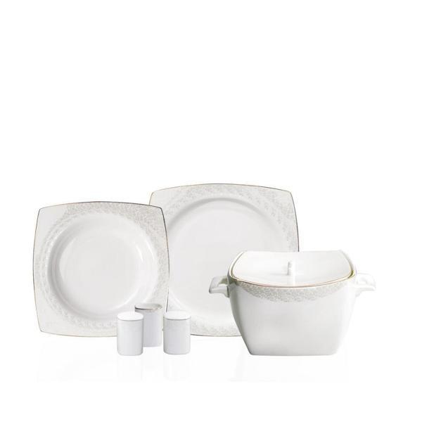 KORKMAZ A8451 BONE SEL.60 P YEMEK TAKIMI (KARE) - Image 1