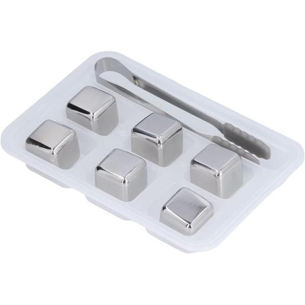 6 lı Çelik Metal Kaplama Soğutma Buz Küpü - Image 1