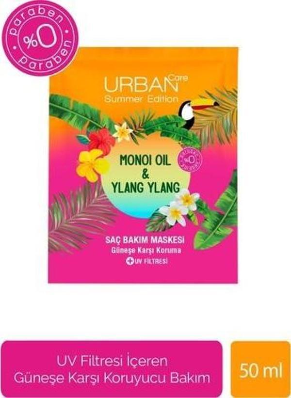 Urban Care Summer-Monoi Yağı&Ylang Ylang Duş Öncesi Onarıcı Saç Bakım Maskesi-Vegan-50 Ml - Image 1