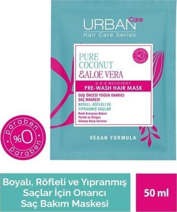 Urban Care U.Care Coconut & Aloe Vera Pre  Sachet Mask 50 Ml - Image 1