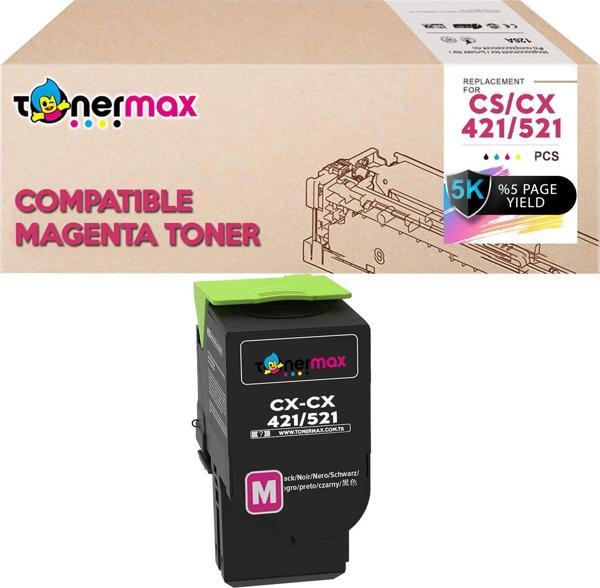 Lexmark CS421-78C5XM0 Kırmızı Muadil Toner Yüksek Kapasiteli / CS421 / CX421 / CS521 / CX521 / CS622 / CX622 / CS625 / C - Image 1