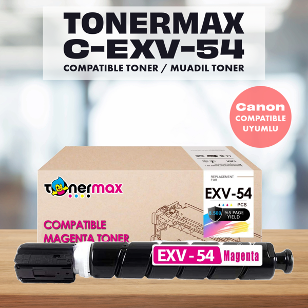Canon C-EXV-54 Muadil Toner Kırmızı / ImageRUNNER C3025i / C3125i / C3262i - Image 1