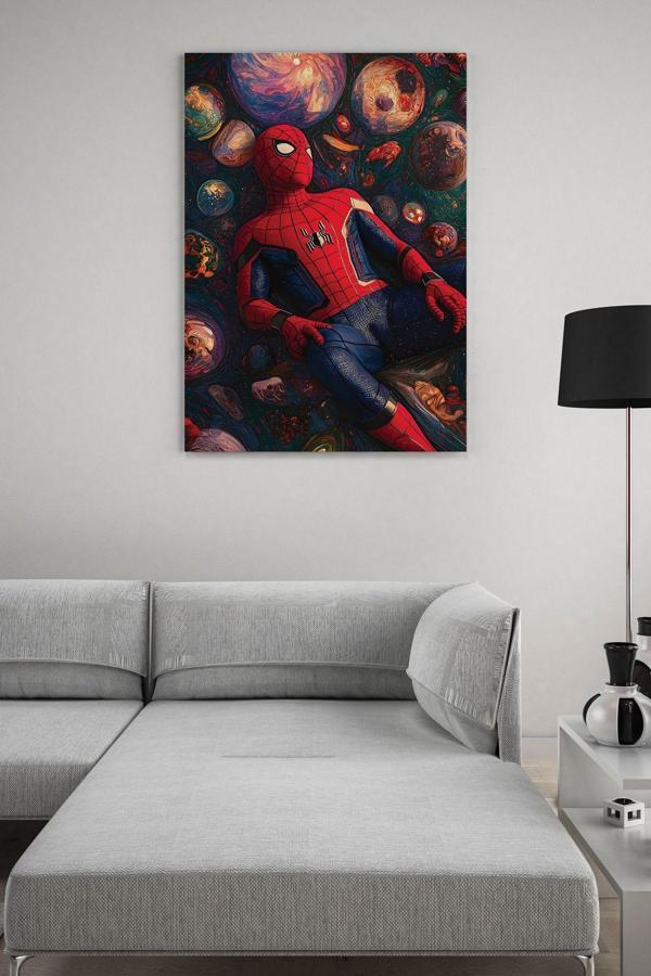 Gezegenler Arası Spiderman Kanvas Tablo - Image 1