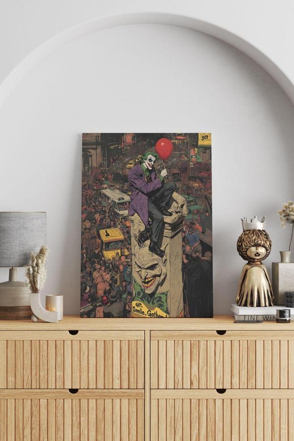 Joker Heykeli ve Joker Kanvas Tablo - Image 1
