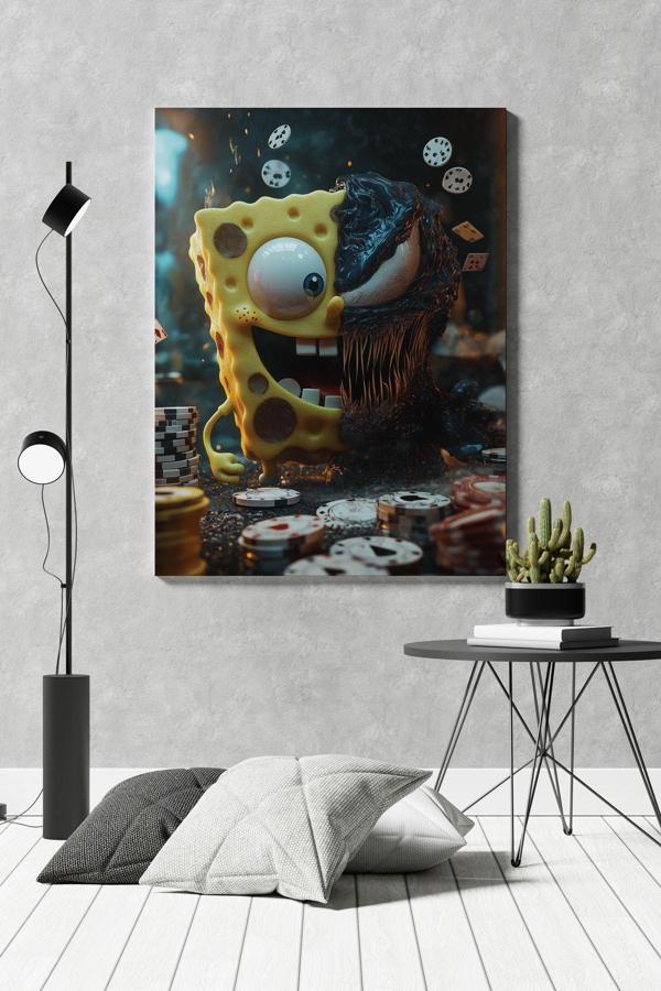 Sunger Bob Venom Kanvas Tablo - Image 1