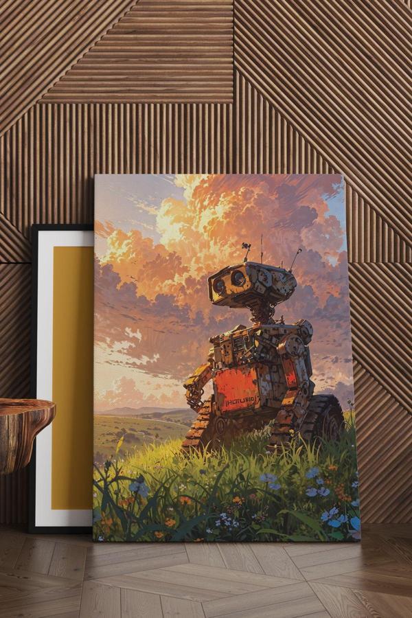 Parçalanmış WALL-E Kanvas Tablo - Image 1