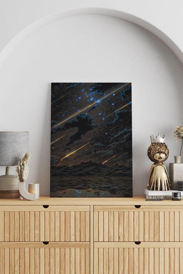 Meteor Yağmuru Kanvas Tablo - Image 1