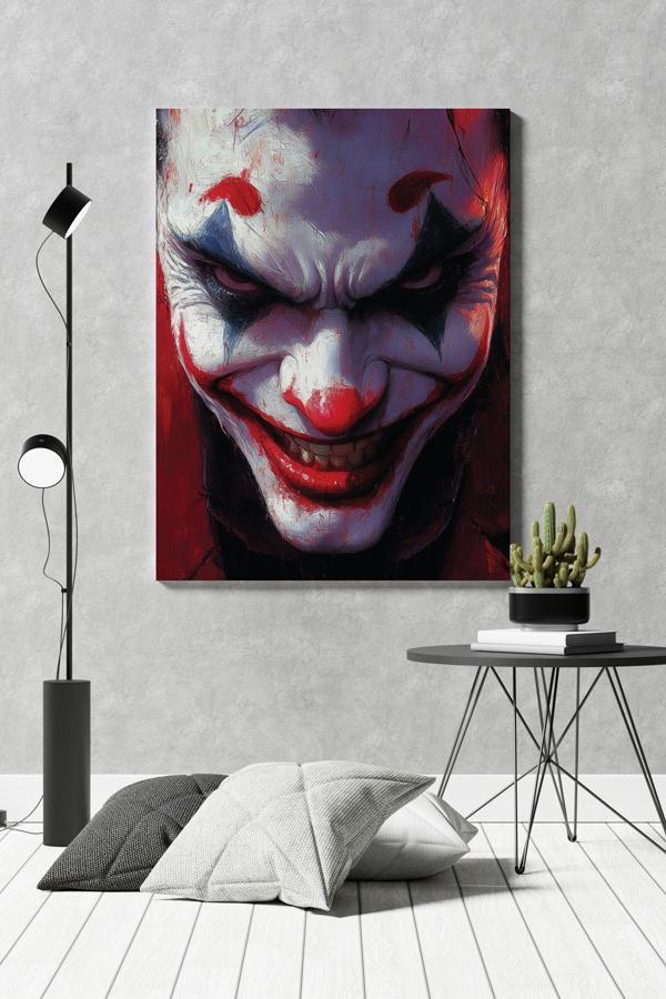 Joker Face Kanvas Tablo - Image 1