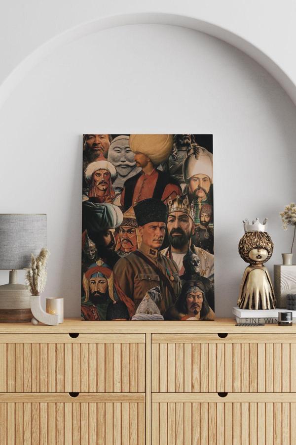 Türk Tarihi Kanvas Tablo - Image 1