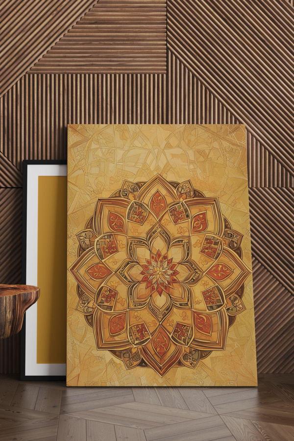 Çini Deseni Kanvas Tablo - Image 1