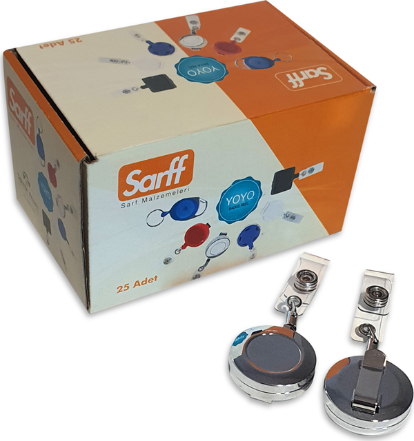 SARFF YUVARLAK KANCALI METAL YOYO - 25ADET - Image 1