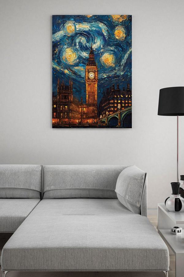 Van Gogh Londra Kanvas Tablo - Image 1