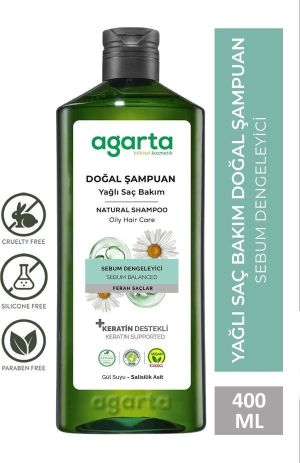 Agarta Doğal Şampuan Yağlı Saç Bakımı İçin 400 Ml - Image 1