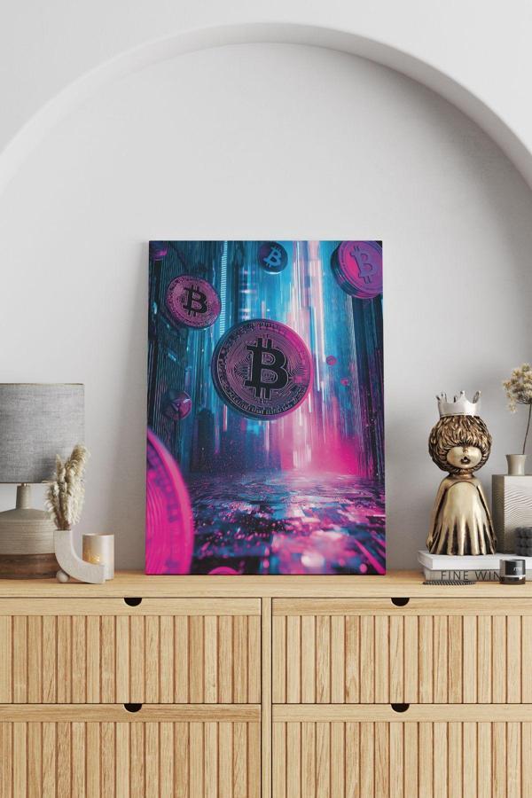 Bitcoin Yükselişi Kanvas Tablo - Image 1