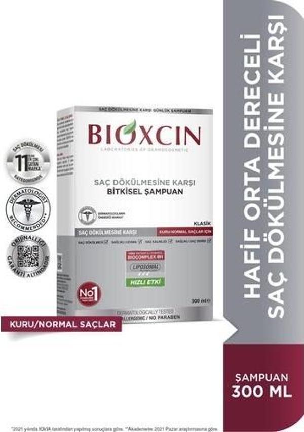 Bioxcin Genesis Kuru Ve Normal Saçlar İçin Dökülme Karşıtı Şampuan 300 Ml - Image 1