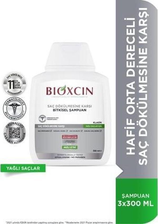 Bioxcin Genesis Yağlı Saçlar İçin Saç Dökülme Karşıtı Şampuan 300 Ml - Image 1