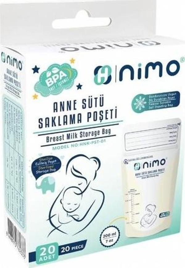 Nimo Strelize Anne Sütü Saklama Poşeti 20 Adet - Image 1
