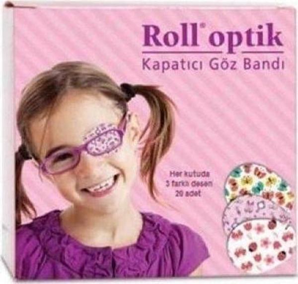 Roll Optik Kapatıcı Göz Bandı Kız 50'Li - Image 1