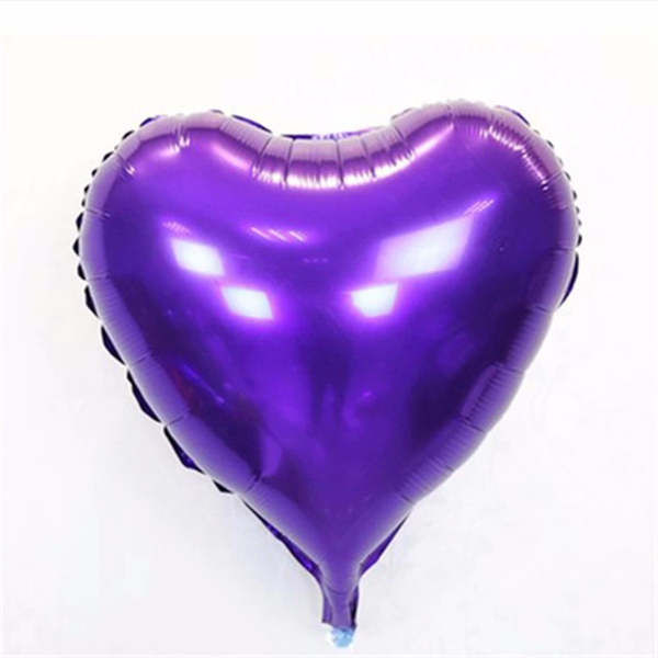 Kalp Balon Folyo Mor 45 Cm 18 İnç - Image 1