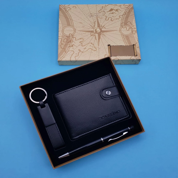 Siyah Touchpen Kalem Anahtarlık Ve Cüzdan - Image 1
