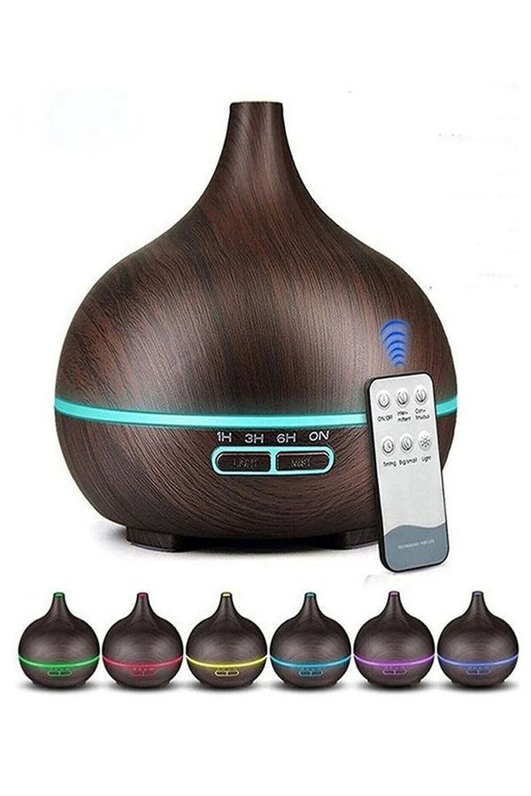 Hava Nemlendirici 7 Led Işıklı Aromatik Oda Kokusu 550 Ml Kahve Aroma Difüzörü Buhar Makinası - Image 1