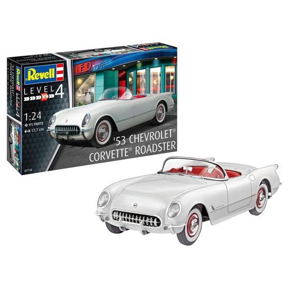 Revell Model Kit Araba 53 Chevrolet Corvette Roadster 07718 - Image 1