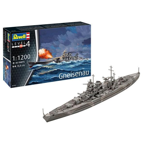 Revell Model Kit Gemi Battleship Gneisenau 05181 - Image 1