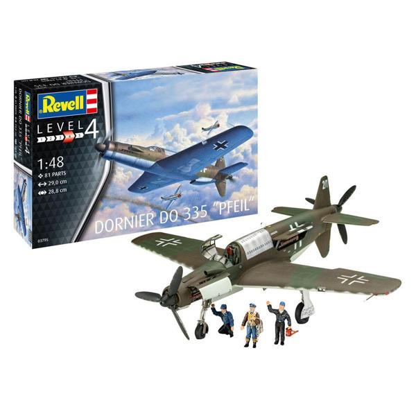 Revell Model Kit Uçak Dornier Do 335 Pfeil 03795 - Image 1
