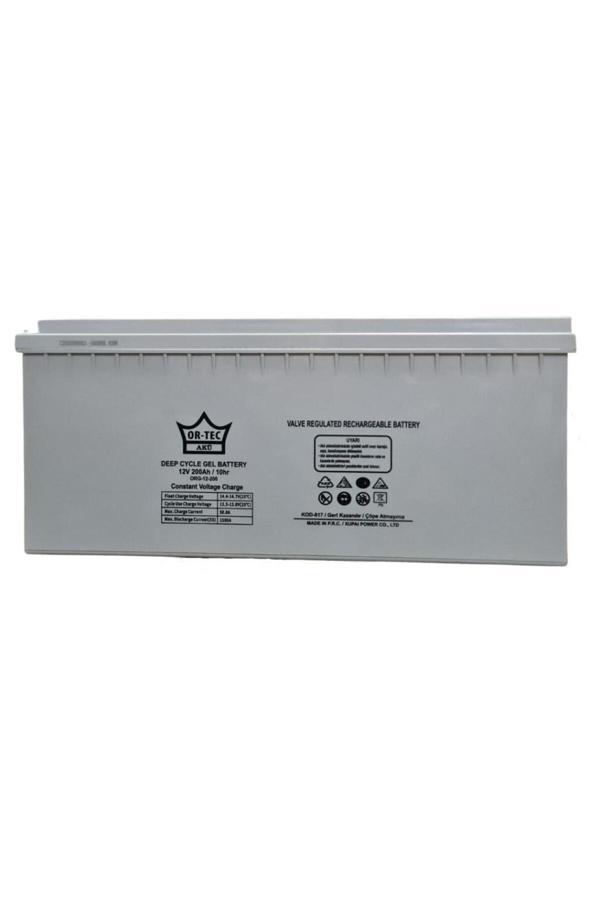 Or-Tec 12V 200Ah Jel Solar Sistem Aküsü - Image 1