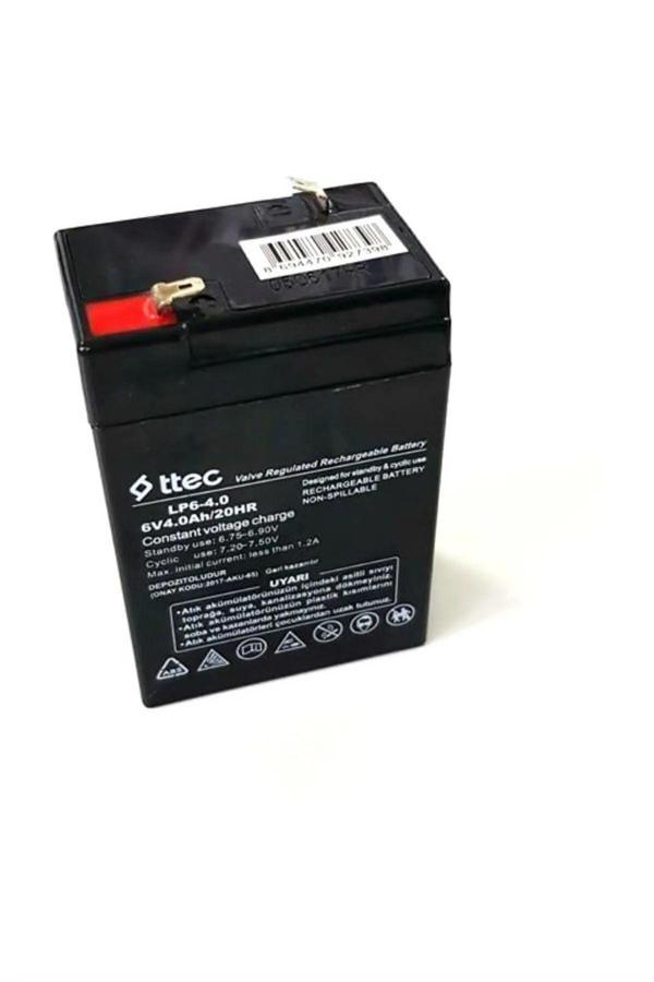Ttec -Ceta-6 Volt 4 Amper Akü ( 6 V 4 Ah ) Standart Akü ( Yeni Akü Ocak 2024 ) Akü 6V-4Ah - Image 1
