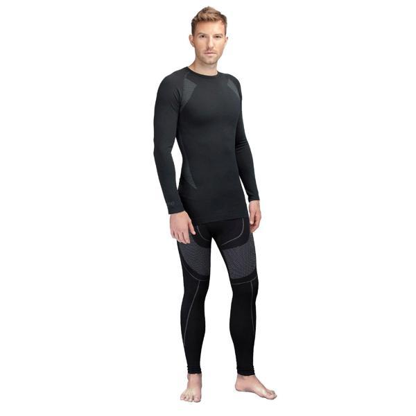Thermoform Extreme Erkek Seamless Termal Uzun Kollu İçlik Seti Siyah - Image 1