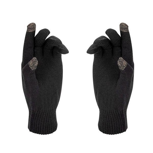Thermoform Active Touch Parmak Dokunmatik Özellikli Unisex Eldiven Siyah - Image 1