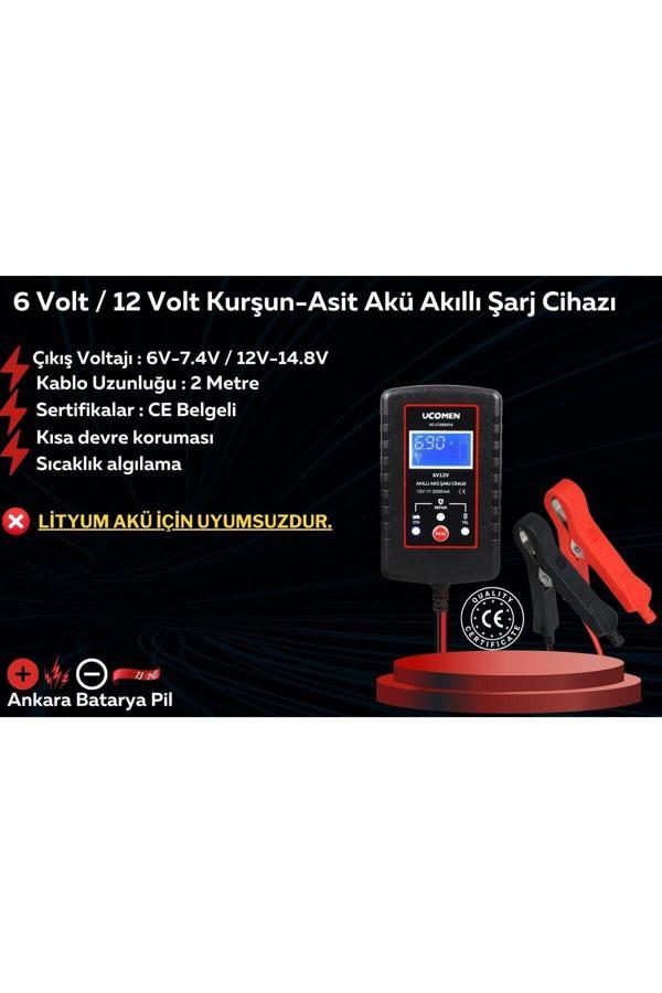 Yokohama 6 Volt 12 Amper Akü Ve Ucomen 6/12 Volt 2 Amper Şarj Aleti - Image 1