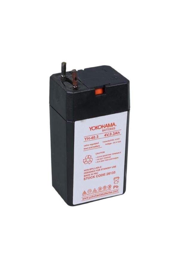 Yokohama Yh-40.3 4 Volt - 0.3 Amper Akü (25.5X19.5X48 Mm) - Image 1