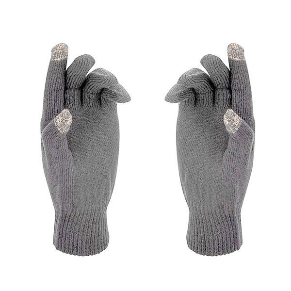 Thermoform Active Touch Parmak Dokunmatik Özellikli Unisex Eldiven Gri - Image 1