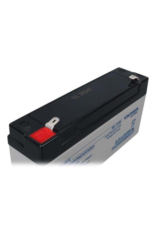 Yokohama Yh-63.4 6 Volt - 3.4 Amper Yatık Akü - Image 1