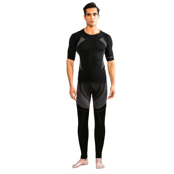 Thermoform Extreme Erkek Seamless Termal Kısa Kollu İçlik Seti Siyah - Image 1