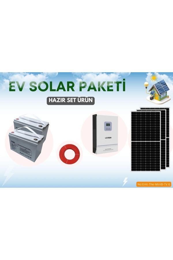 Tnl 2.4Kw Solar Güneş Enerji Paketi Bağ Bahçe Dağ Evi Hobi Evleri Karavan - Image 1