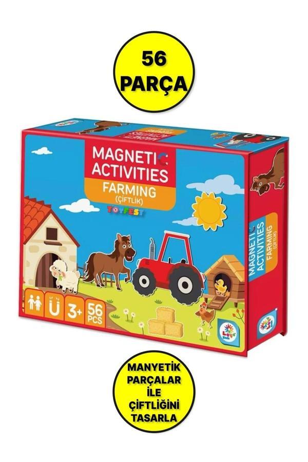 Kendi Çiftliğini Kendin Oluşur - Manyetik Eğitici Çiftlik Aktivite Oyun Seti - 56 Parça - Image 1